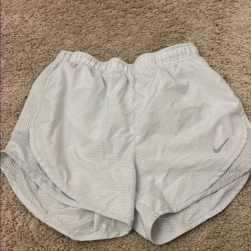 Nike Women's White Athletic Mesh Running Shorts